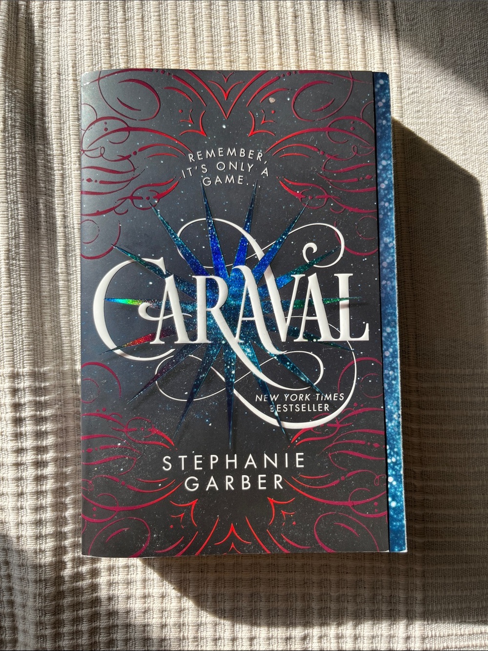 Caraval Paperback - Black & Blue Cover